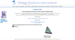 Desktop Screenshot of energy-medicine-international.com